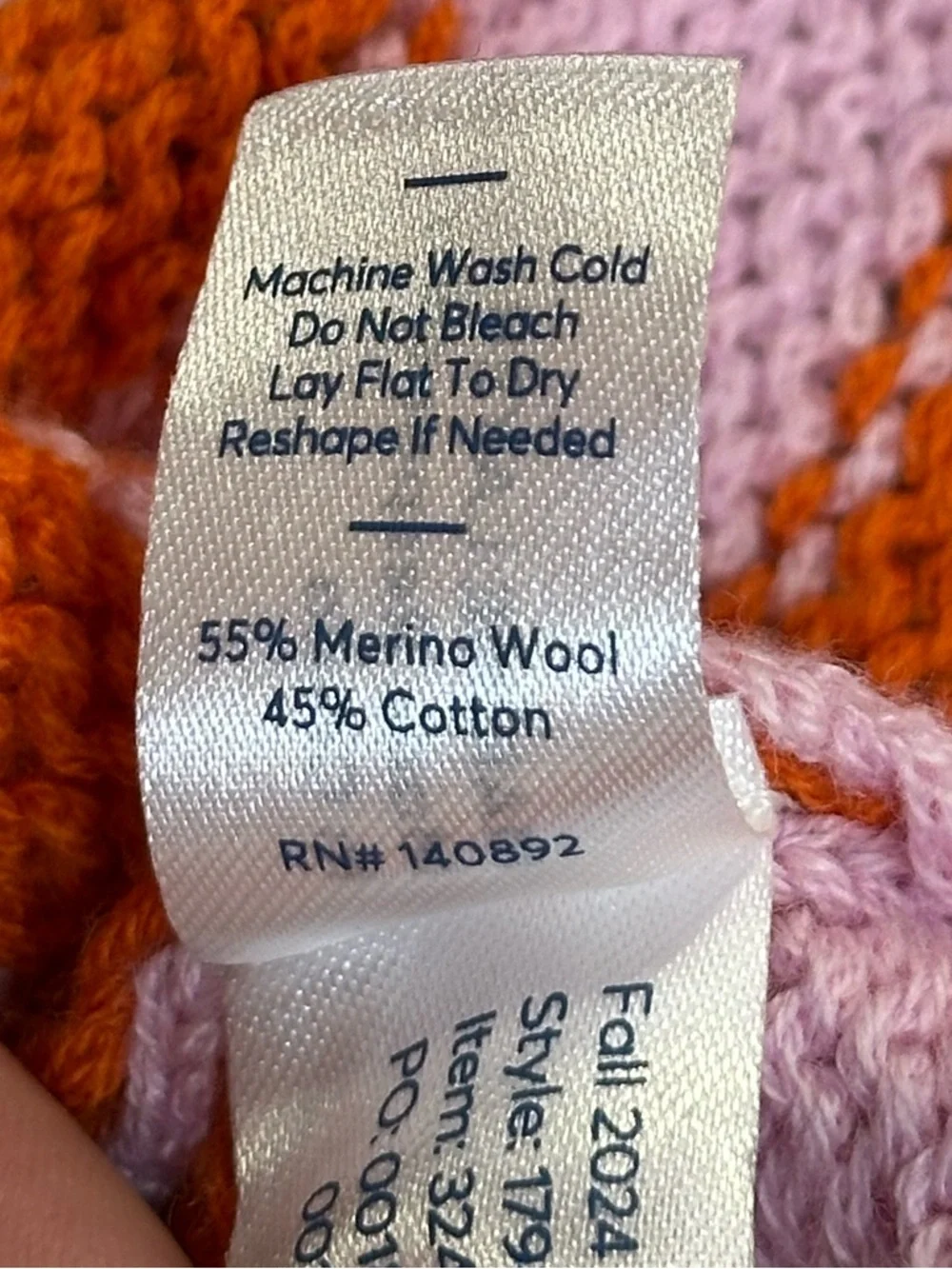 Marine Layer Claire Relaxed Polo Sweater, Merino Wool/Cotton - Womens XL - Picture 16 of 16